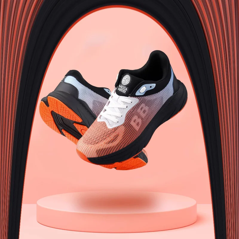 Bacca Bucci Orange Black Flux Pioneers Dynamic Sole Sneakers for Men | Best Price UAE